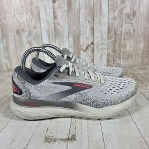 Brooks Ghost 15 Womens Running Shoes Grey Pink 1204071B006 Size 7